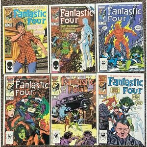 Fantastic Four Vol. 1 #287 - 292 (1986 Marvel) Lot of 6 - 2 KEY ISSUES